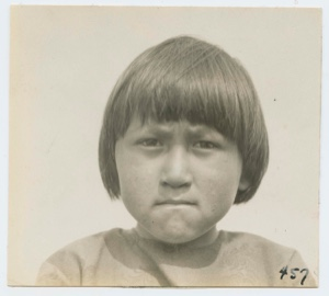 Image of Eskimo [Inuit] girl, study  [Sara Nochosak]